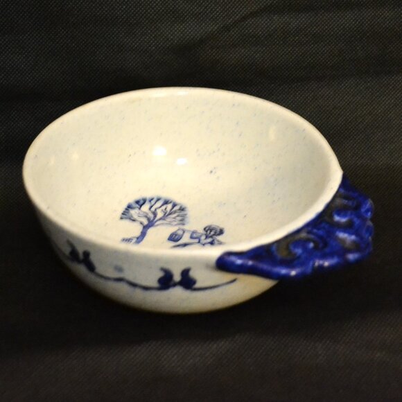 Pair Of Metlox Pottery Vintage Soup Bowls Poppytrail Pattern Provincial Blue - Picture 6 of 8